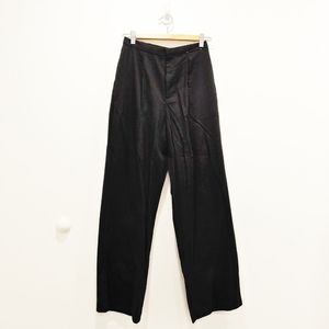 Uniqlo wide leg pants black